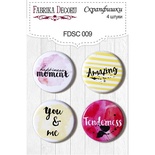 Набір скрап-фішок від ТМ Фабрика Декору з 4 шт. FDSC 009