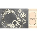 Набір чіпбордів Рамка - стімпанк 1 #390 color_Milk, ТМ Фабрика Декору