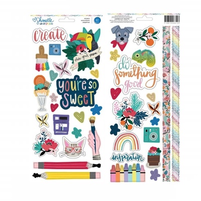 Наклейки от American Crafts - Box of Crayons