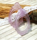 Прозора рамка зі смоли №4 (бузкова) від Евгенія Курдібановська ТМ