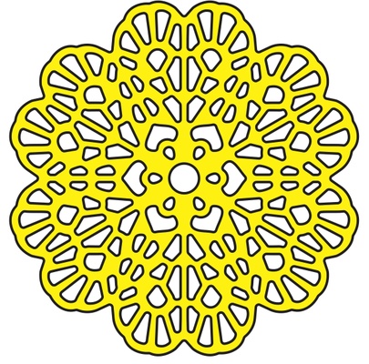 Ніж для вирубки Italian Flourish Tiny Doily від Cheery Lynn Designs, 1 шт.