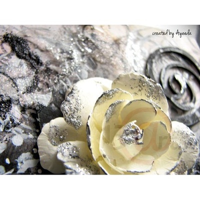 Фарба 13arts - Ayeeda Paint - White & Silver Glitter