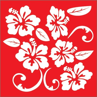 Трафарет - Цветы1, 18*18см