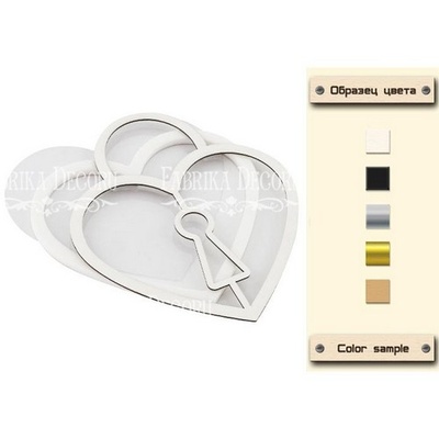 Заготовка для шейкера Замочок 10,9x12,7 см, колір молочний, ТМ Фабрика Декору