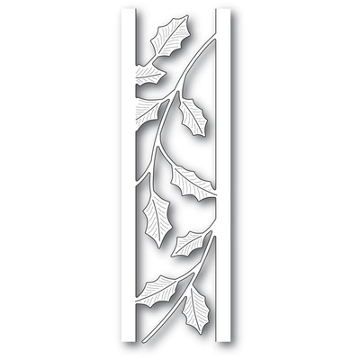 Набір з ножа для вирубки і трафарета від Poppystamps - Holly Side Strips and Stencil