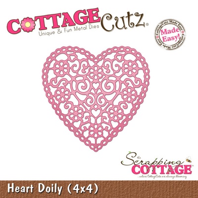 Ніж для вирубки CottageCutz - Heart Doily, 10x10 см
