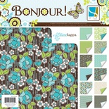 Набір скрап-паперу GCD StudiOs-Bonjour Collection, 24 двостороннього аркуша, розмір 30x30 см