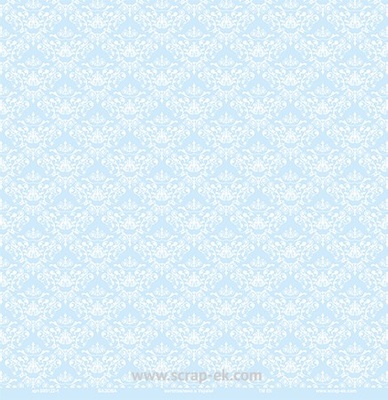 Аркуш одностороннього паперу від Євгенія Курдібановська TM - "Блакитний", 30x30 см