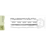 Акриловый штамп Lesia Zgharda F078 Швейная строчка любительская 2, 4 штуки, 19х13.5 см