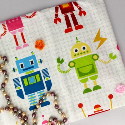 Тканина Оксфорда, великі роботи, червоний-жовті, 45 x60см