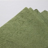 Тутовий папір ручної роботи, колір зелений, формат А4