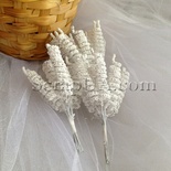 Веточки-спиральки, цвет белый, пучок из 12 штук