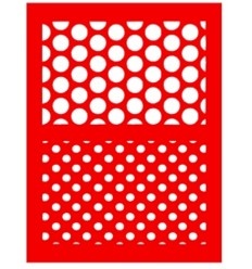 Трафарет - Горох2, 15*20см