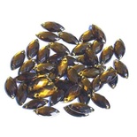 Набір декоративних стразів- пелюстки - колір бурштину, 10 шт.