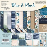 Набір двосторонніх аркушів Scrapmir - Blue & Blush, 20x20см, 11 шт