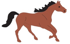 Ніж для вирубки Galloping Horse від Cheery Lynn Designs