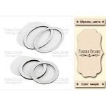 Набор заготовок для шейкеров Круг и овал, цвет молочный, ТМ Фабрика Декора