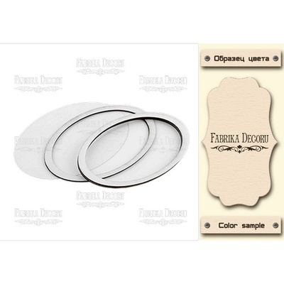 Заготовка для шейкера Овал-2, цвет молочный, ТМ Фабрика Декора