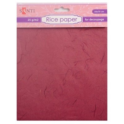 Рисовий папір, коричневий, 50*70 см, ТМ Santi