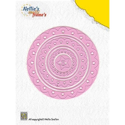 Лезвие Nellie Snellen Multi Frame Dies - Decorative Circle (set of 6)