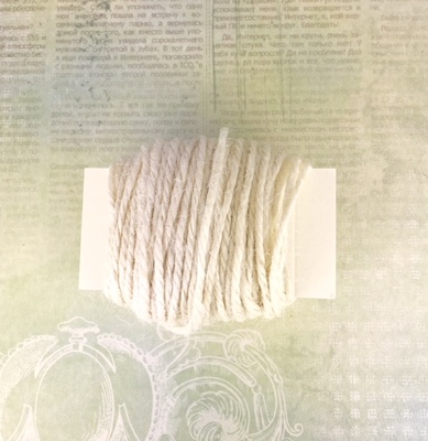 Бечевка декоративная, льняной, 10 м