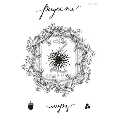 Акриловий штамп Lesia Zgharda SR168 Веночок, набір з 6 штампів