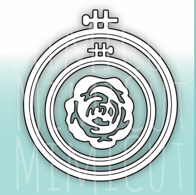 Нож для вырубки от  MiMiCut - Бабушкины пяльцы, 72 x 81 мм