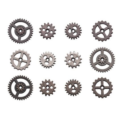 Набор металлических украшений-шестеренок Tim Holtz Ideaology - Mini Gears