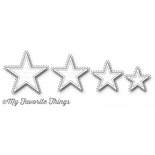 Ніж для вирубки My Favorite Things - Die-namics Inside & Out Stitched Stars, 4 шт.