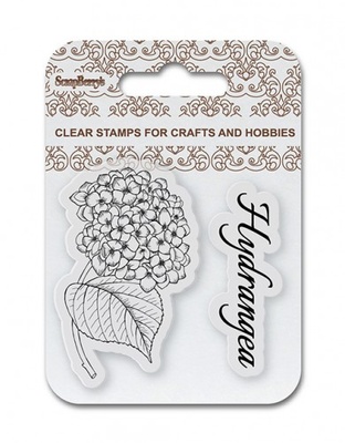 Набор штампов от ScrapBerry's - Гортензия (англ), 7x7 см