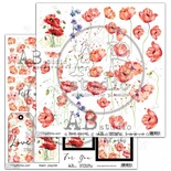 Аркуш скрап-паперу ABstudio - elements "Magic Poppies"