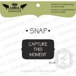 Набір акрилових штампів Lesia Zgharda TA110 Snap capture this moment