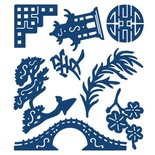 Нож для вырубки от Tattered Lace - Oriental Embellishments - Символы Востока