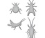 Ножи от Spellbinders - Bugs - Жуки 