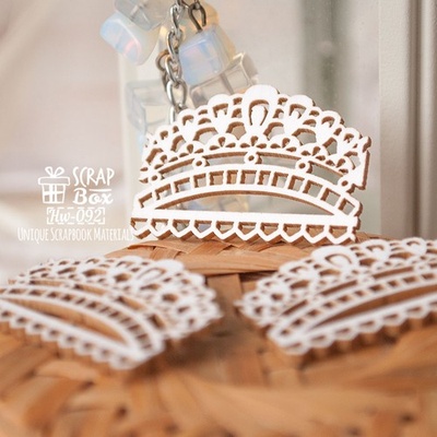 Чипборд ScrapBox — Елемент Мереживо Hw-092, 3 шт