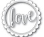 Ніж для вирубки від Poppystamps - Love Stitch Circle Frame craft die