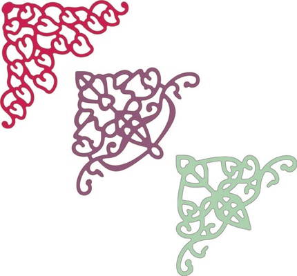 Ніж для вирубки від Cheery Lynn Designs - Lace Corner Deco E