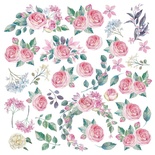 Аркуш з картинками для вирізання Mysterious garden 20x20см, ТМ Фабрика Декору