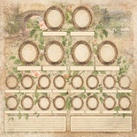 Аркуш скрап-паперу з глітером Kaisercraft - These Days Collection - Родослові, 30,5x30,5см