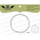 Акриловый штамп Lesia Zgharda R040 Рамка-дудлинг круг, 4,8*4,7 см.