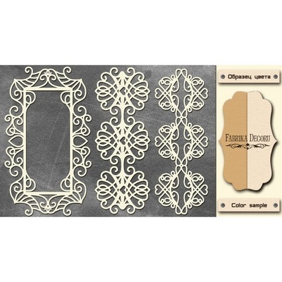 Чипборд Фабрика Декору - FDCH-131, колір молочний, крафт