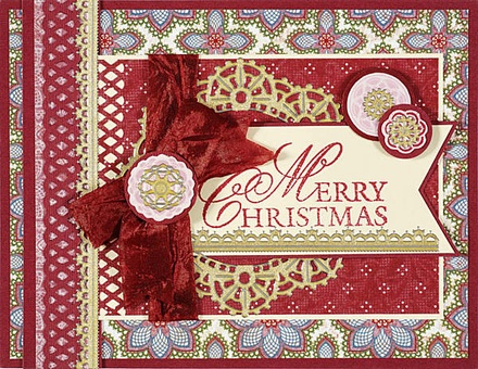 Набір наліпок - висічок HOTP - Dazzles Doilies Doilies Pearl, розмір 10x23 см, 14 шт., колір золото