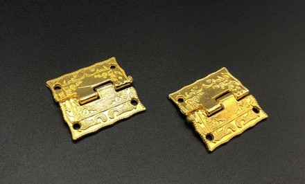 Петля декоративная, цвет золото, 25х24 мм, 1 шт.