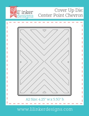 Ніж для вирубки з Lil'Inker Designs - Cover Up Die: Center Point Chevron
