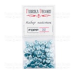 Набір паєток - 202, розмір 8 мм, кружочки, колір блакитний, ТМ Фабрика Декору