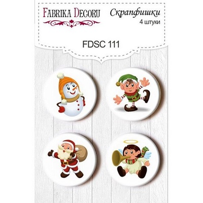 Набір скрап-фішок від ТМ Фабрика Декору з 4 шт. FDSC 111