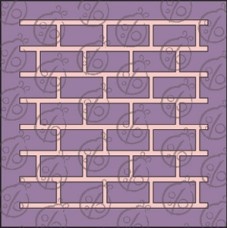 Чипборд Фон "Цегляна стіна" №2, 10х10 см