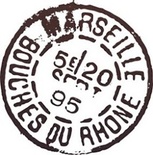 Акриловый штамп PC03c Почтовый штемпель, размер 2,9 * 2,9 см