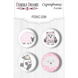 Набір фішок ТМ Фабрика Декору з 4 шт. №239, Scandi Baby Girl
