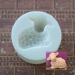 Силиконовая форма (молд) - Овечка, размер:  25х30 мм